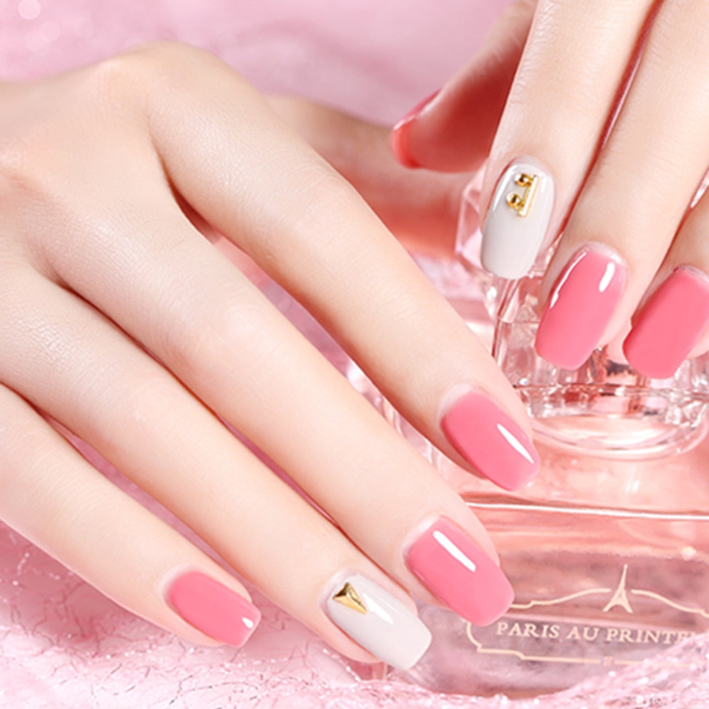 Beautilux Soak Off Hard Builder Nail Art Gel UV LED Clear Pink Nude Camouflage Milky Nail Enhancement Extension Gel Nails 10g