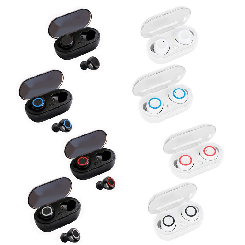 2022 New Y50 TWS Wireless Headset Bluetooth Headset Touch 9D Stereo Headset With microphone Sports headset for smart phones