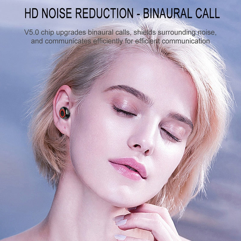 2022 New Y50 TWS Wireless Headset Bluetooth Headset Touch 9D Stereo Headset With microphone Sports headset for smart phones